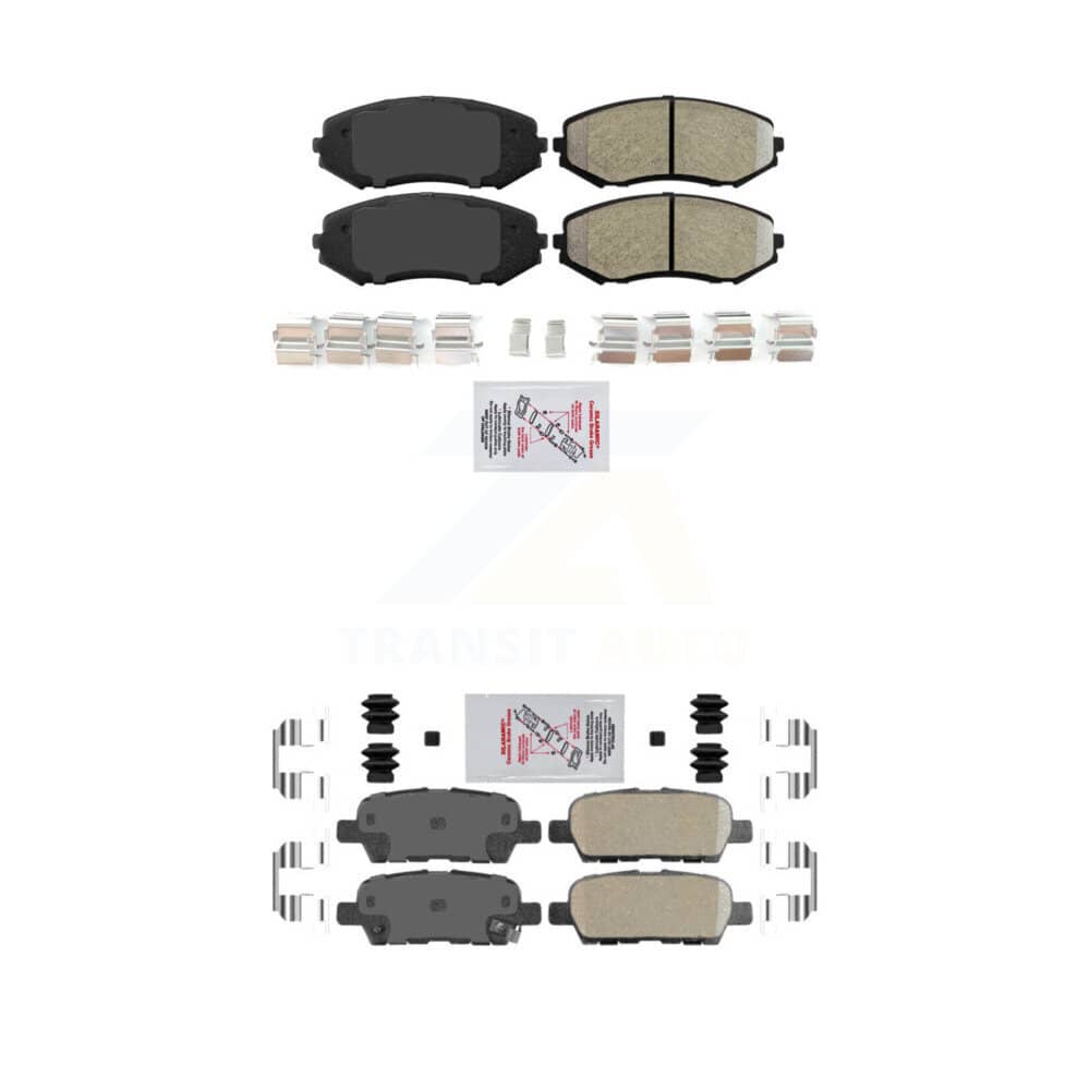 AmeriBRAKES - KNF-101509 - Front and Rear Disc Brake Pad Kits