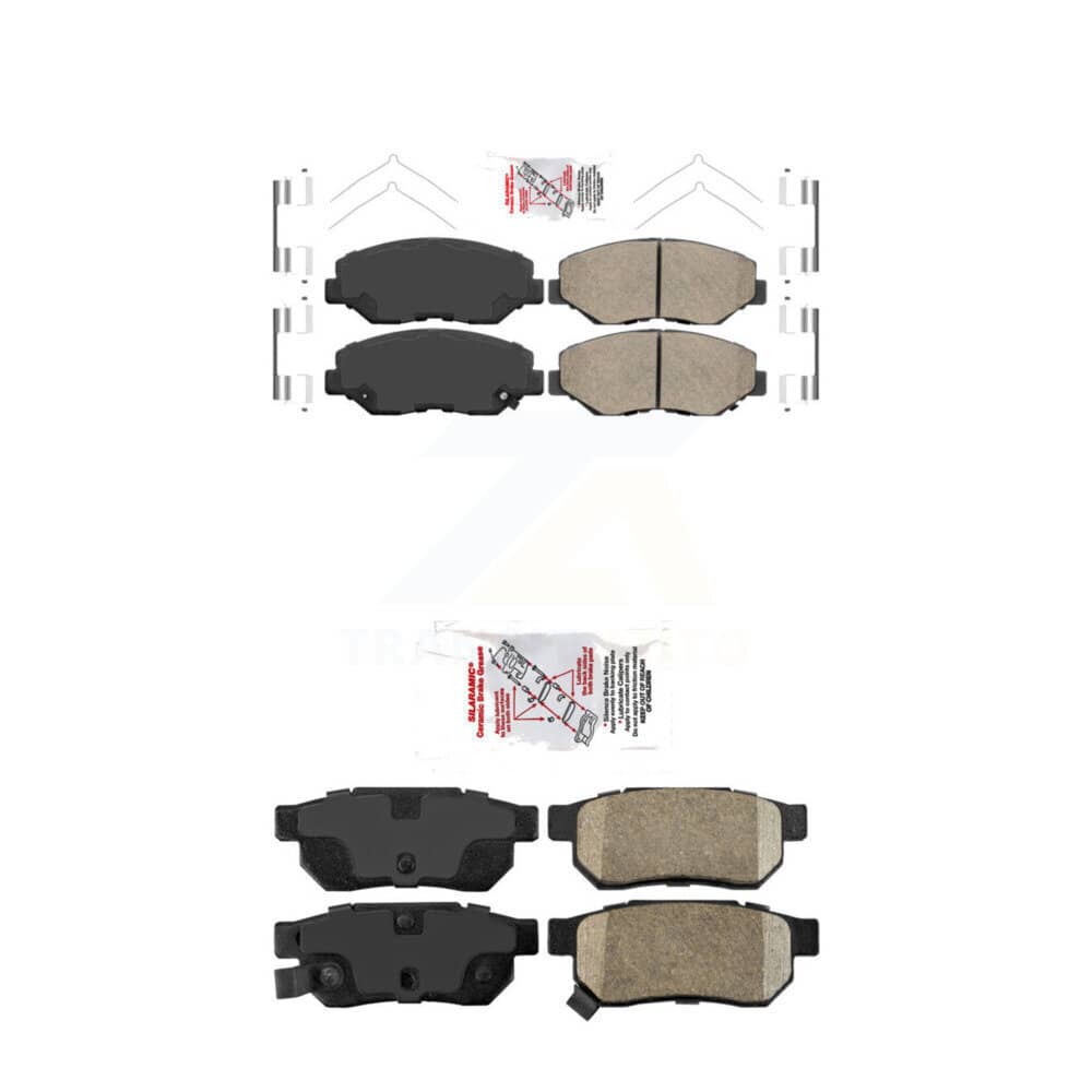 AmeriBRAKES - KNF-101510 - Front and Rear Disc Brake Pad Kits