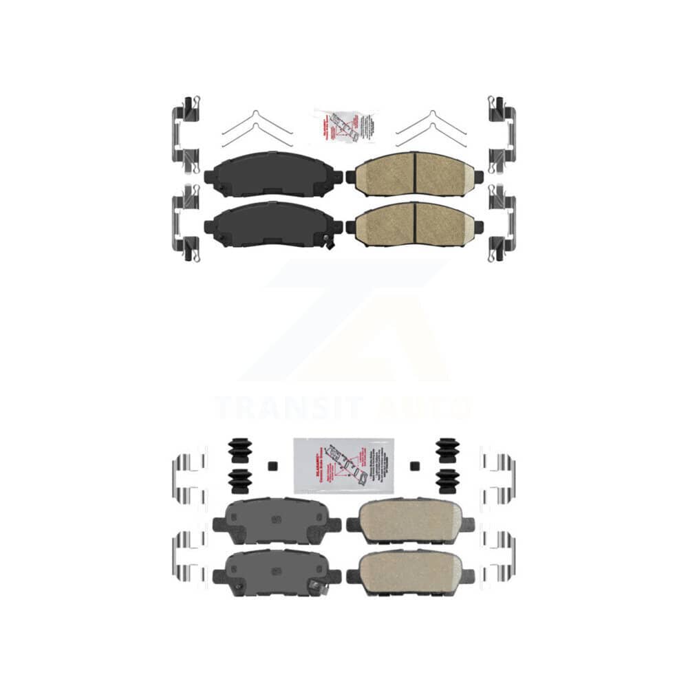 AmeriBRAKES - KNF-101522 - Front and Rear Disc Brake Pad Kits