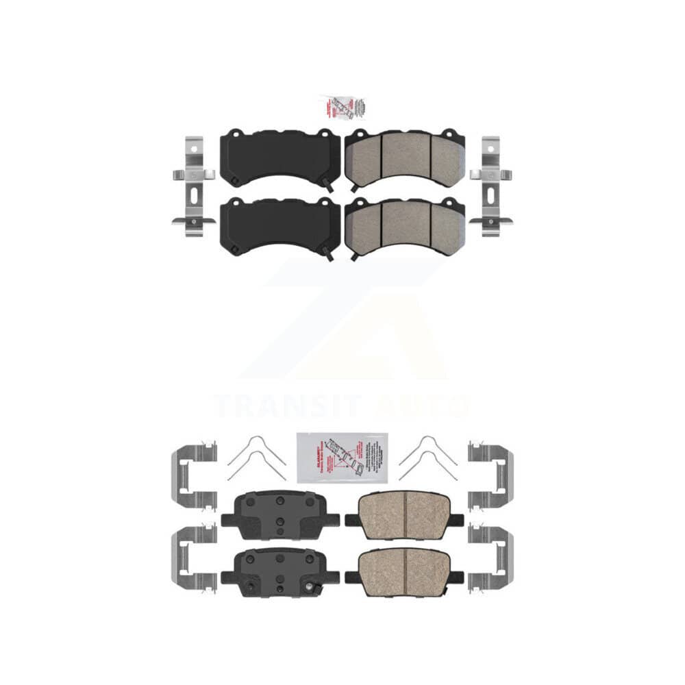 AmeriBRAKES - KNF-101544 - Front and Rear Disc Brake Pad Kits