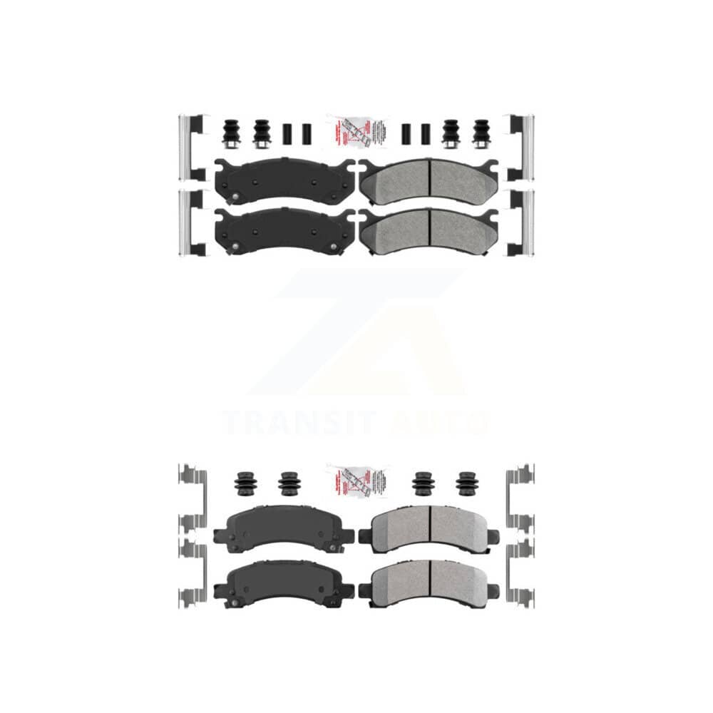 AmeriBRAKES - KNF-101629 - Front and Rear Disc Brake Pad Kits