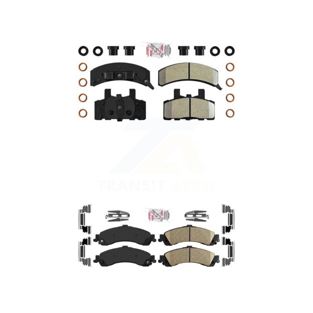 AmeriBRAKES - KNF-101630 - Front and Rear Disc Brake Pad Kits