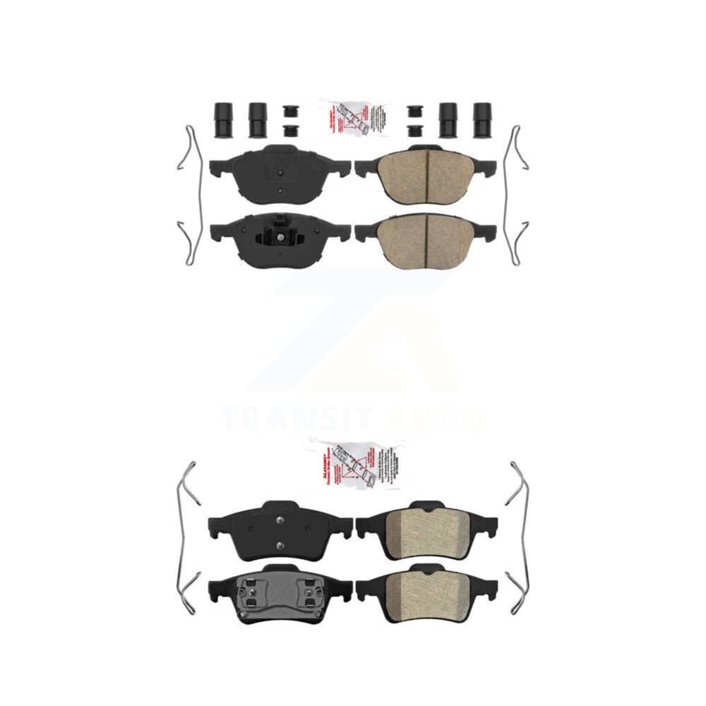 AmeriBRAKES - KNF-101644 - Front and Rear Disc Brake Pad Kits