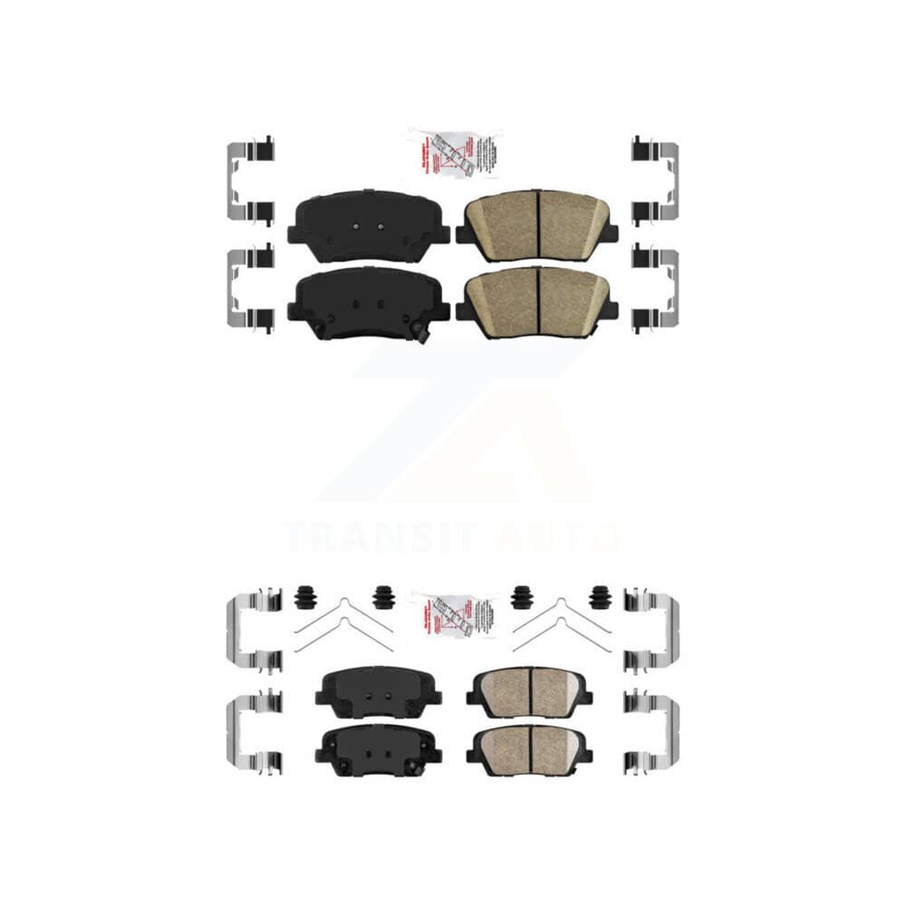 AmeriBRAKES - KNF-101646 - Front and Rear Disc Brake Pad Kits