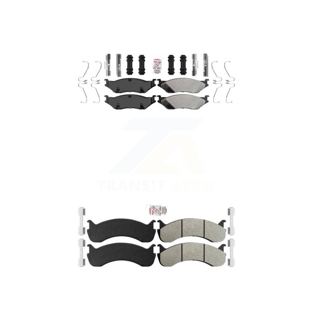 AmeriBRAKES - KNF-101650 - Front and Rear Disc Brake Pad Kits