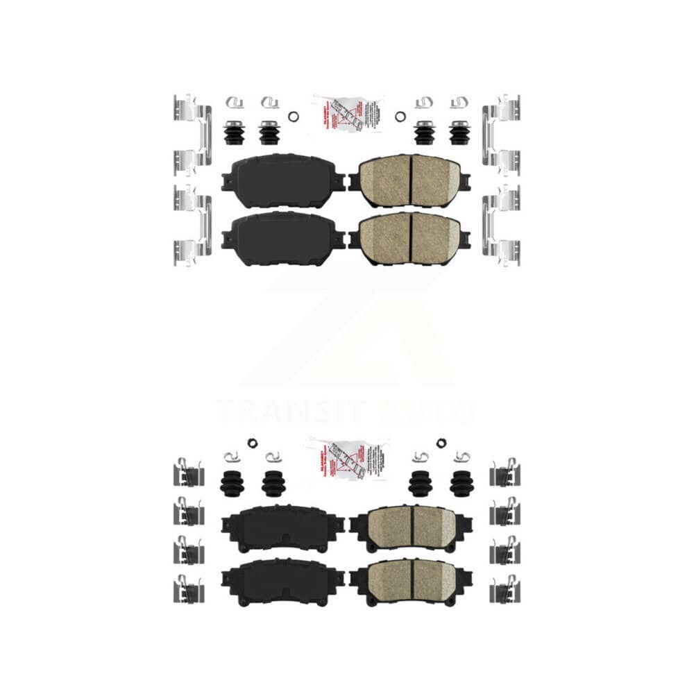 AmeriBRAKES - KNF-101654 - Front and Rear Disc Brake Pad Kits