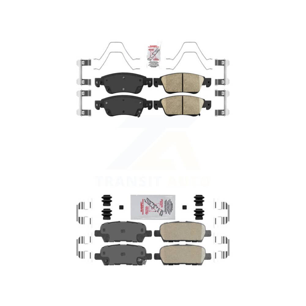 AmeriBRAKES - KNF-101661 - Front and Rear Disc Brake Pad Kits