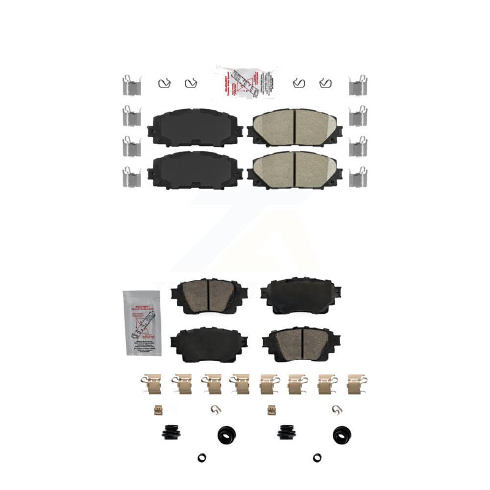 AmeriBRAKES - KNF-101662 - Front and Rear Disc Brake Pad Kits