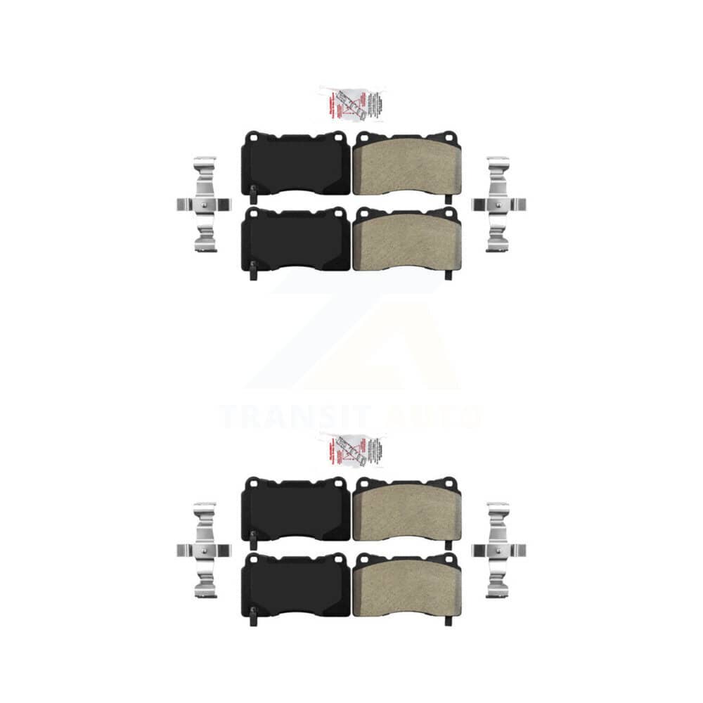 AmeriBRAKES - KNF-101668 - Front and Rear Disc Brake Pad Kits
