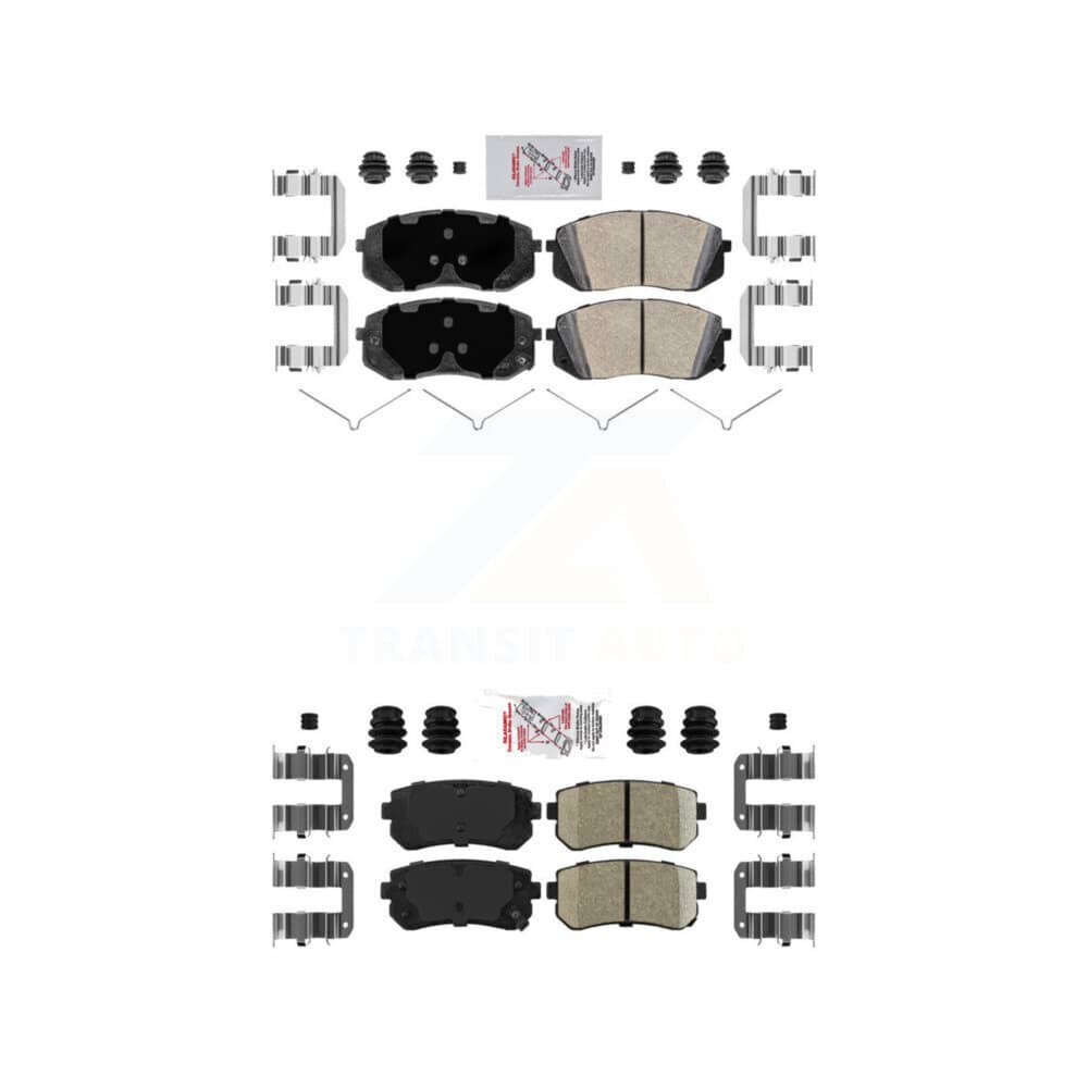 AmeriBRAKES - KNF-101675 - Front and Rear Disc Brake Pad Kits