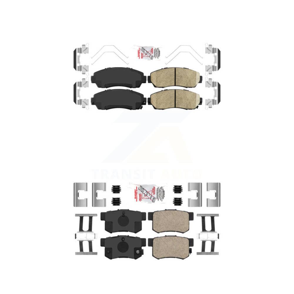 AmeriBRAKES - KNF-101682 - Front and Rear Disc Brake Pad Kits