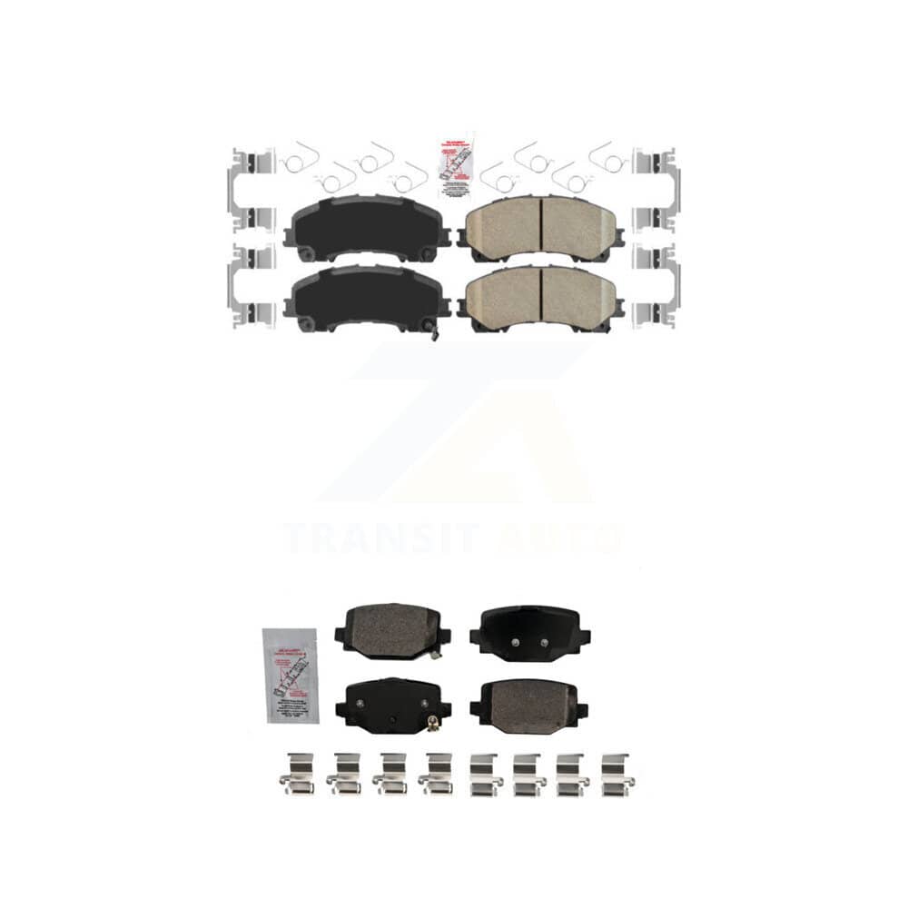 AmeriBRAKES - KNF-101695 - Front and Rear Disc Brake Pad Kits