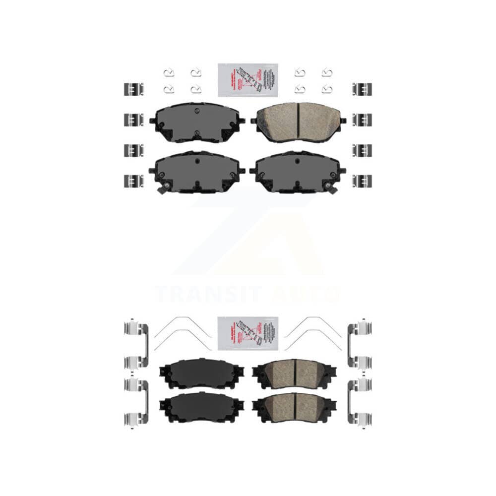 AmeriBRAKES - KNF-101699 - Front and Rear Disc Brake Pad Kits