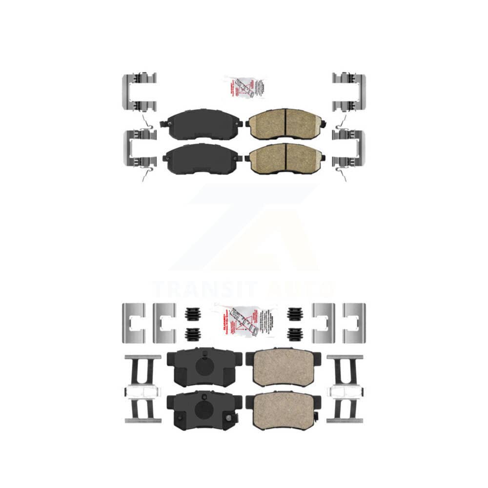AmeriBRAKES - KNF-101723 - Front and Rear Disc Brake Pad Kits