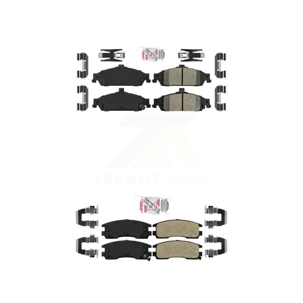 AmeriBRAKES - KNF-101727 - Front and Rear Disc Brake Pad Kits