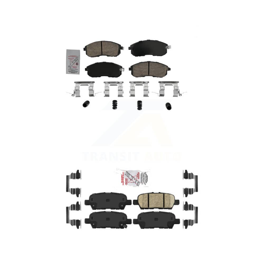 AmeriBRAKES - KNF-101730 - Front and Rear Disc Brake Pad Kits