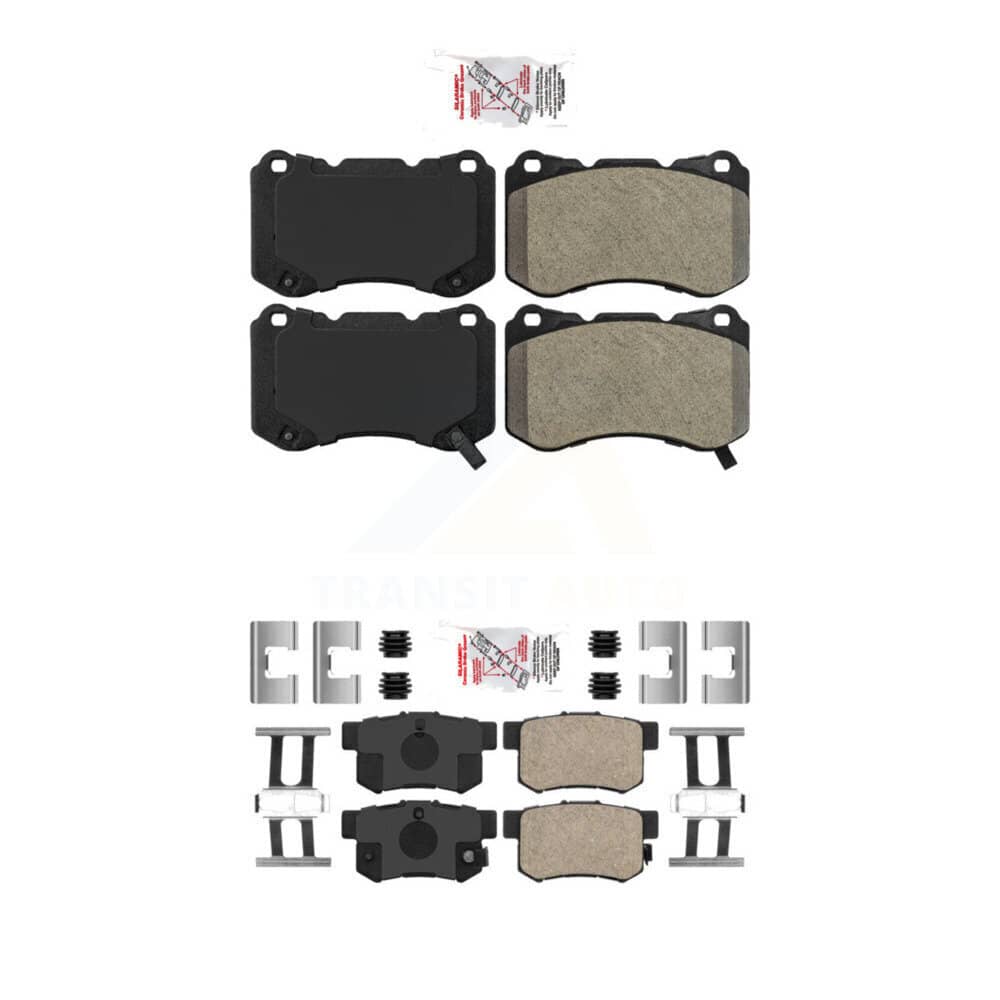 AmeriBRAKES - KNF-101746 - Front and Rear Disc Brake Pad Kits