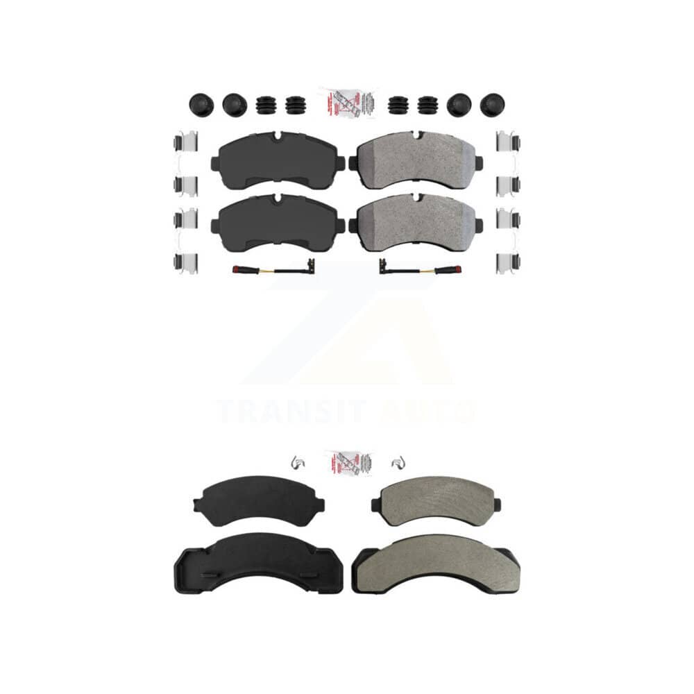 AmeriBRAKES - KNF-101756 - Front and Rear Disc Brake Pad Kits