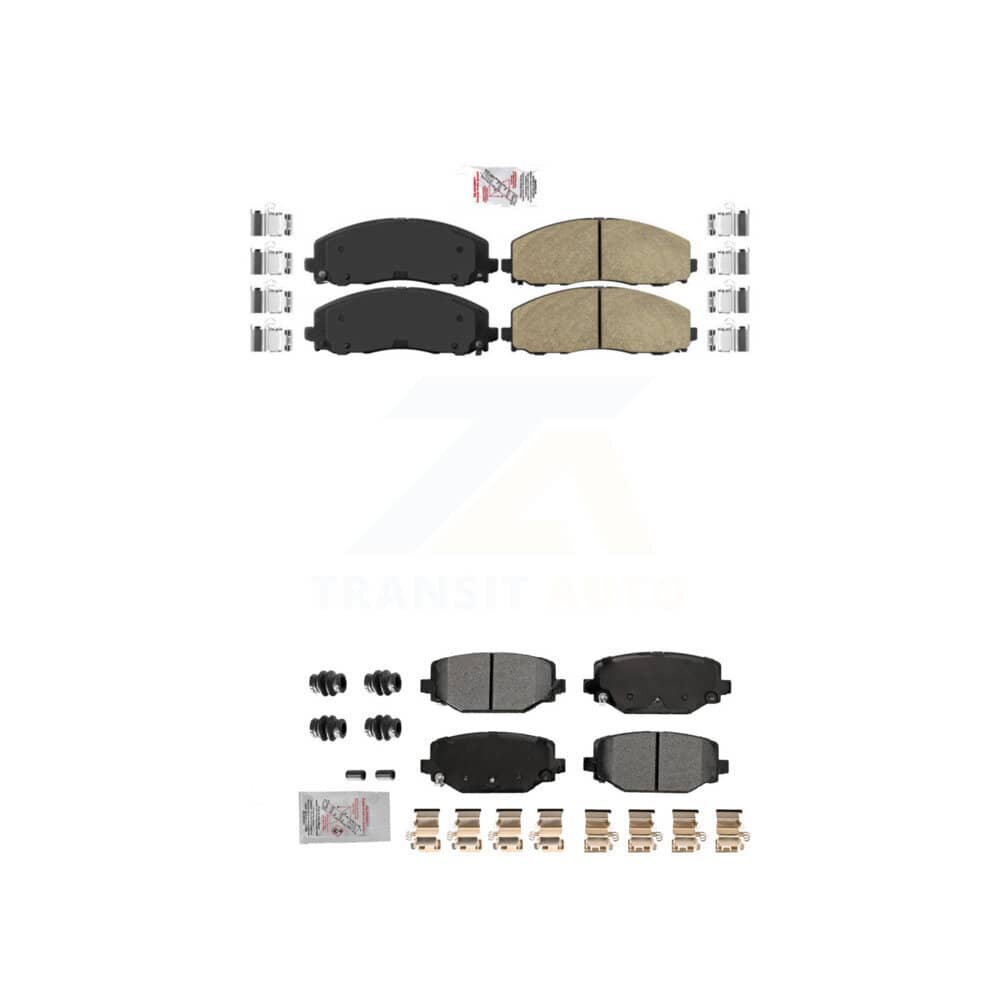 AmeriBRAKES - KNF-101787 - Front and Rear Disc Brake Pad Kits
