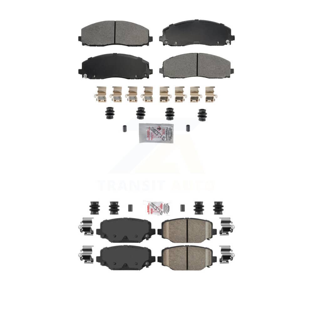 AmeriBRAKES - KNF-101789 - Front and Rear Disc Brake Pad Kits