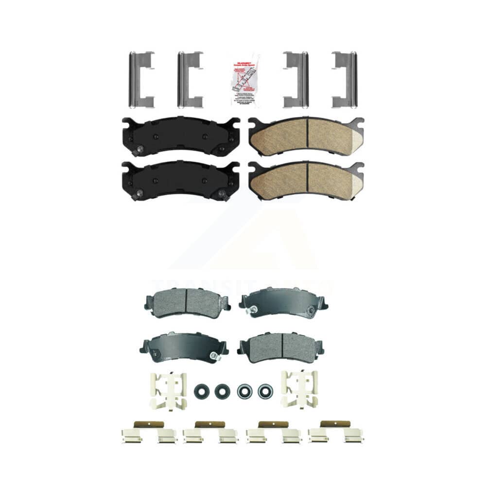 AmeriBRAKES - KNF-101836 - Front and Rear Disc Brake Pad Kits