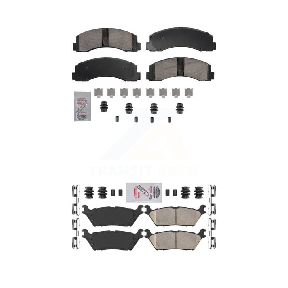 AmeriBRAKES - KNF-101858 - Front and Rear Disc Brake Pad Kits