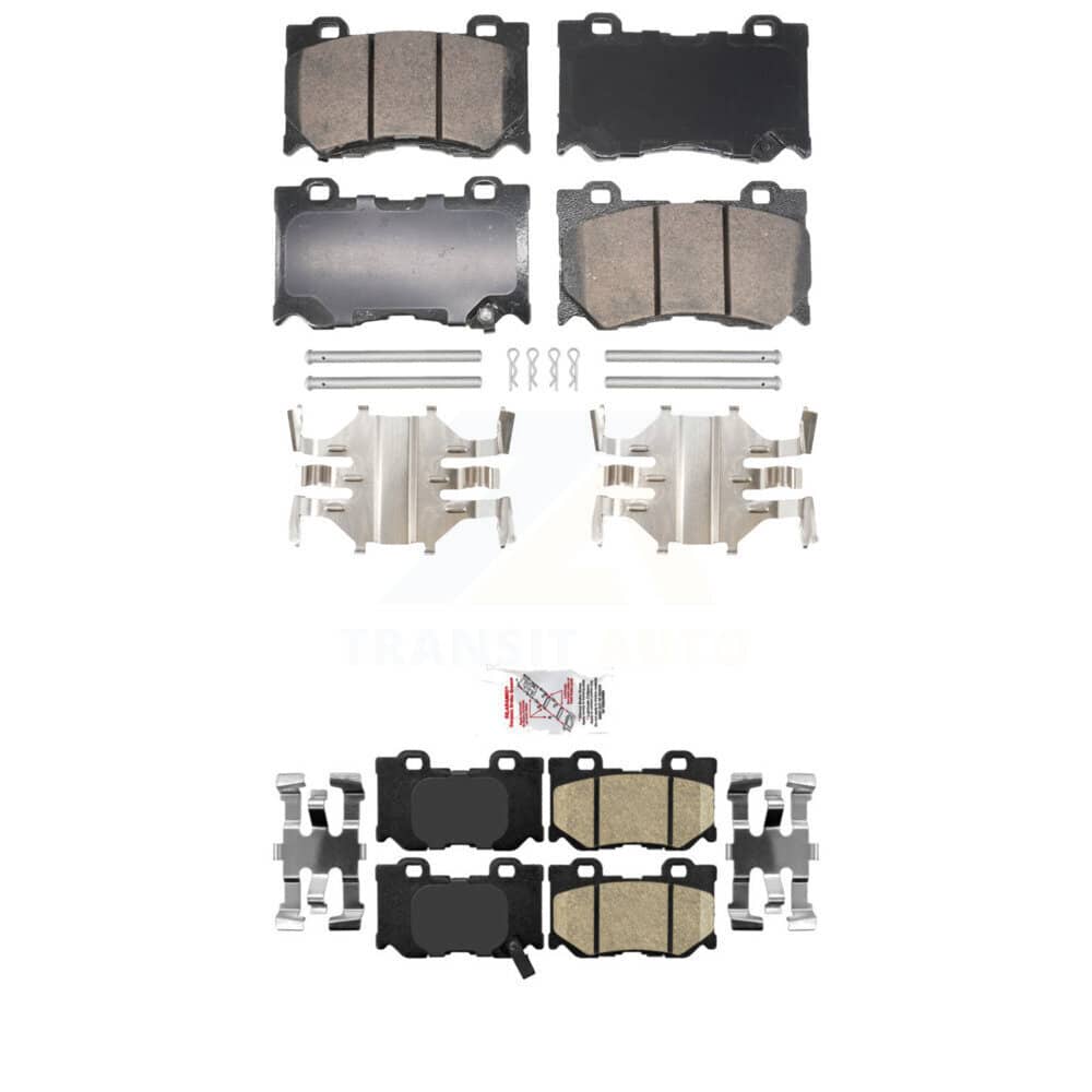 AmeriBRAKES - KNF-101865 - Front and Rear Disc Brake Pad Kits