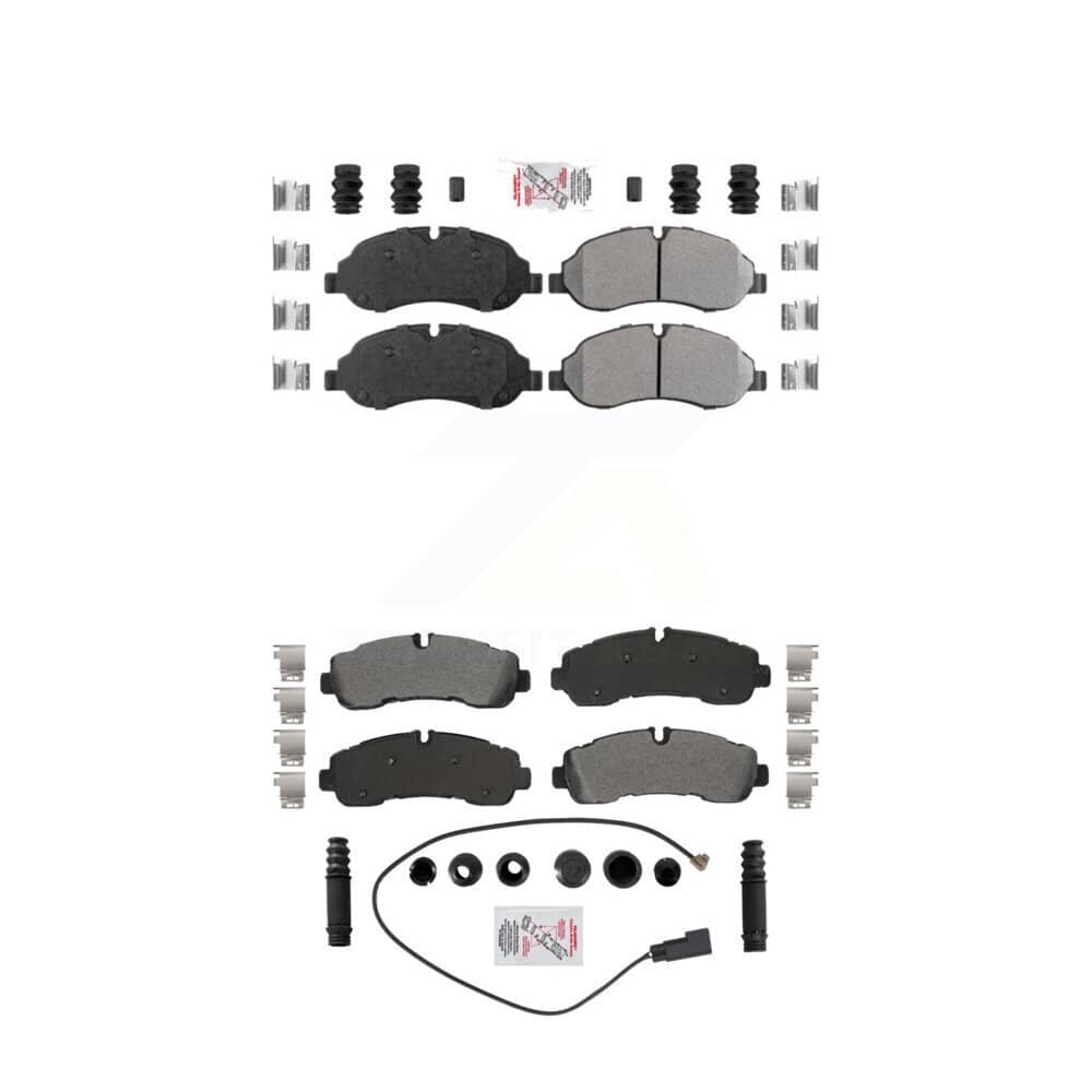 AmeriBRAKES - KNF-101875 - Front and Rear Disc Brake Pad Kits