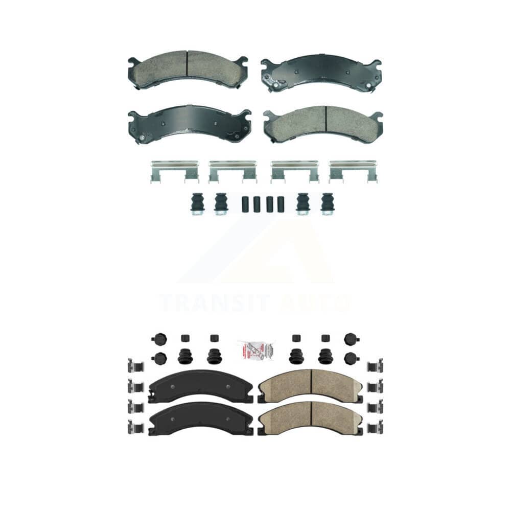 AmeriBRAKES - KNF-101887 - Front and Rear Disc Brake Pad Kits