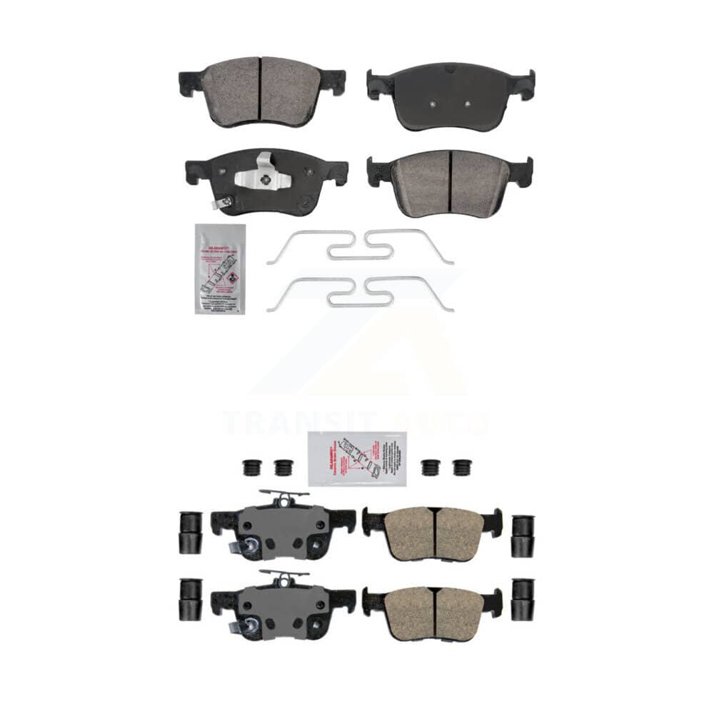 AmeriBRAKES - KNF-101898 - Front and Rear Disc Brake Pad Kits