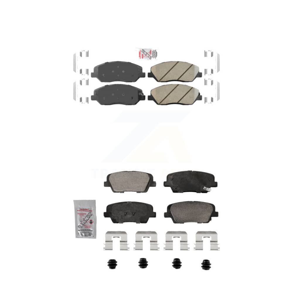 AmeriBRAKES - KNF-101905 - Front and Rear Disc Brake Pad Kits
