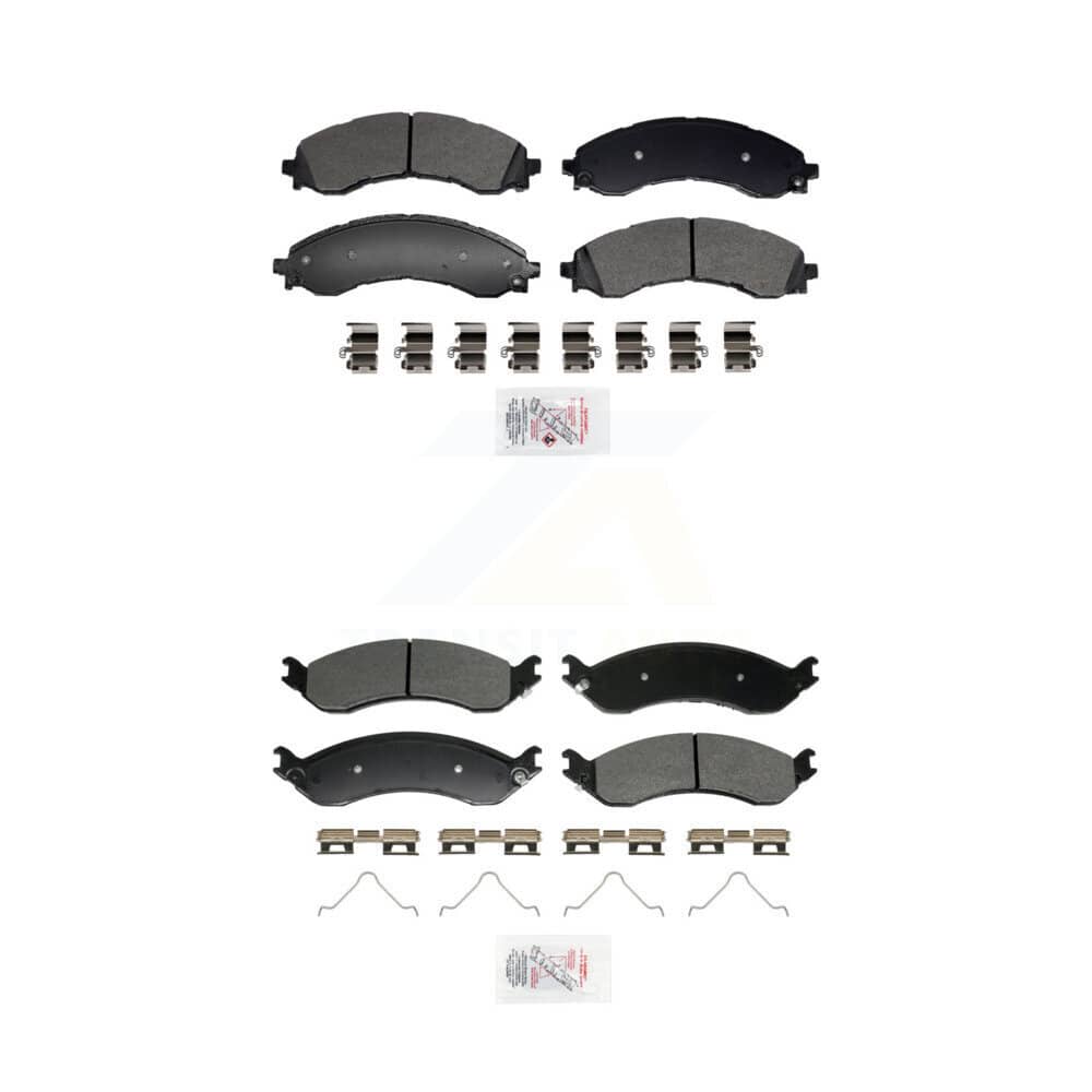 AmeriBRAKES - KNF-101956 - Front and Rear Disc Brake Pad Kits