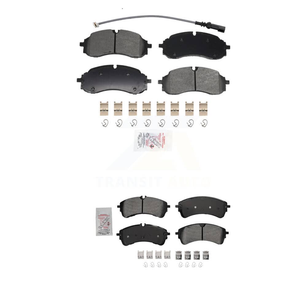 AmeriBRAKES - KNF-101966 - Front and Rear Disc Brake Pad Kits