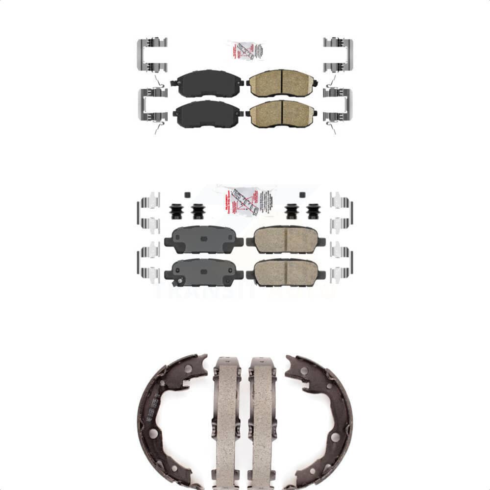 Transit Auto - KNN-100298 - Front and Rear Disc Brake Pad Kits