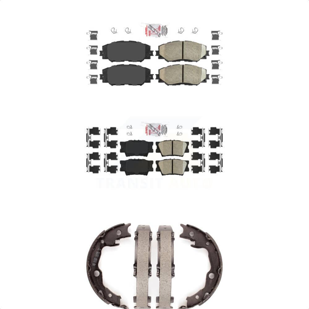 Transit Auto - KNN-100487 - Front and Rear Disc Brake Pad Kits