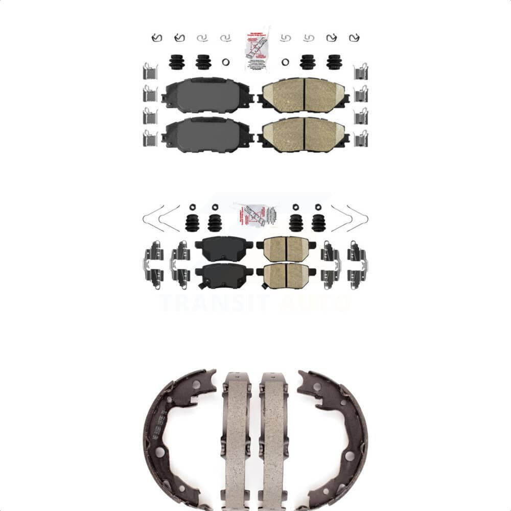 Transit Auto - KNN-100498 - Front and Rear Disc Brake Pad Kits
