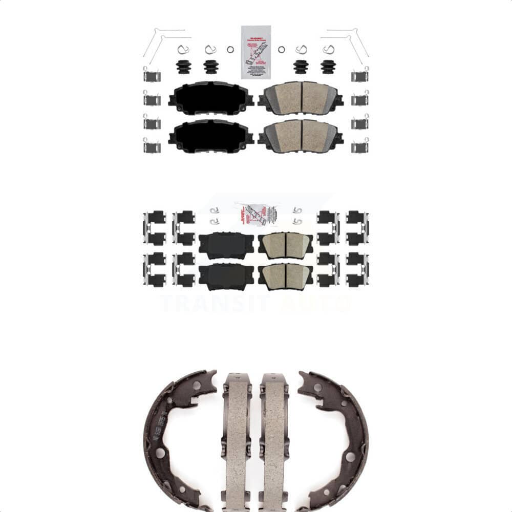 Transit Auto - KNN-100504 - Front and Rear Disc Brake Pad Kits