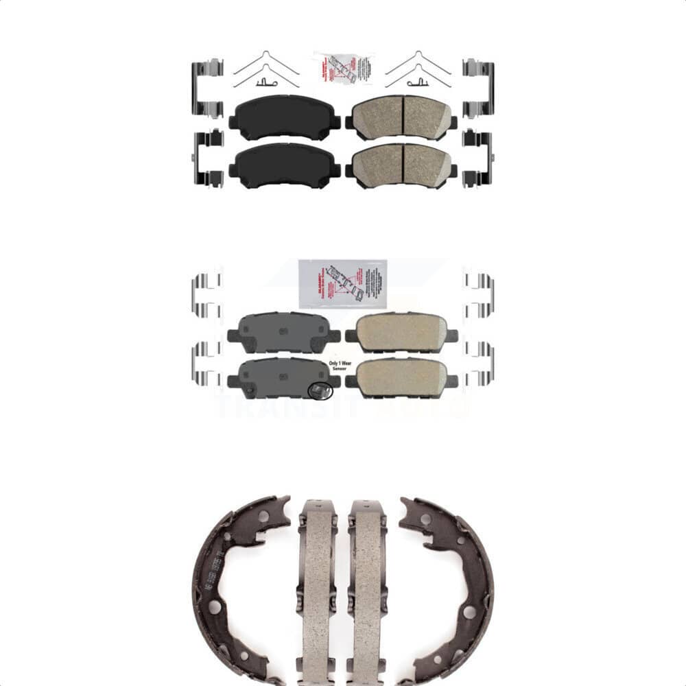 Transit Auto - KNN-100580 - Front and Rear Disc Brake Pad Kits