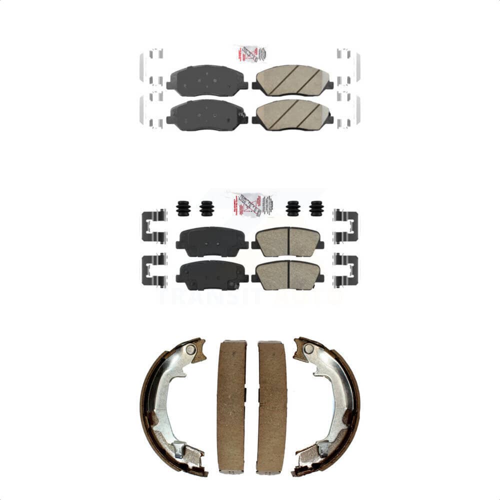 Transit Auto - KNN-100820 - Front and Rear Disc Brake Pad Kits