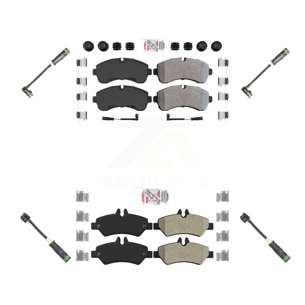 AmeriBRAKES - KNW-100266 - Front and Rear Disc Brake Pad Kits