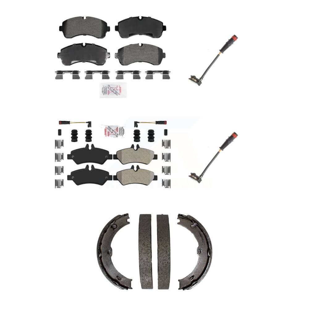 AmeriBRAKES - KNW-101384 - Front and Rear Disc Brake Pad Kits