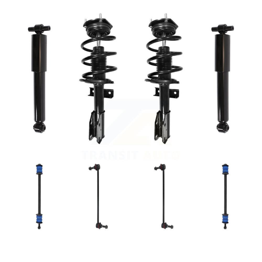 Transit Auto - KSS-107678 - Front and Rear Suspension Strut and Coil Spring Assembly Kits