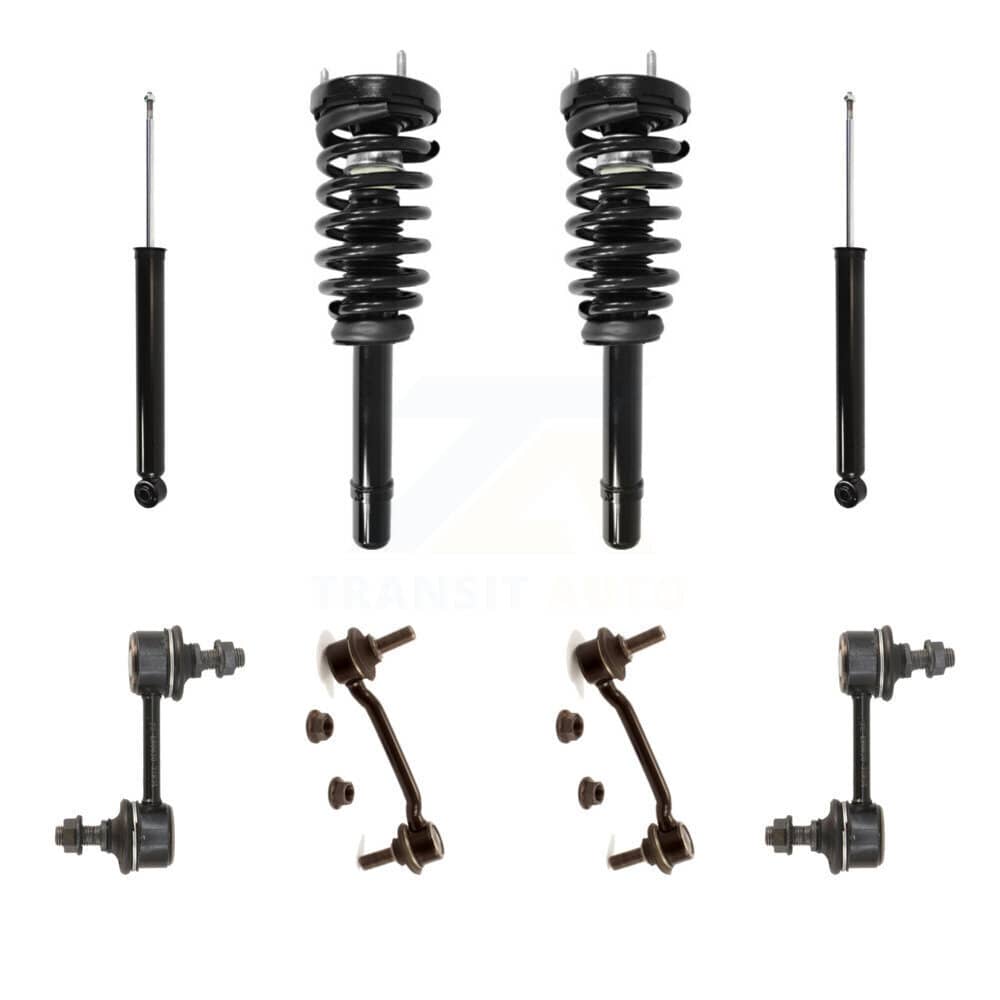 Transit Auto - KSS-107697 - Front and Rear Suspension Strut and Coil Spring Assembly Kits