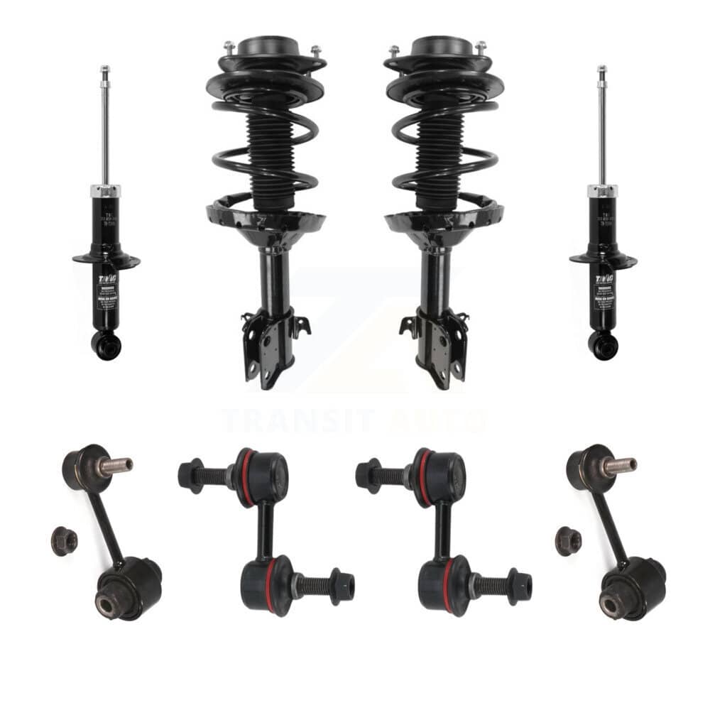 Transit Auto - KSS-107721 - Front and Rear Suspension Strut and Coil Spring Assembly Kits