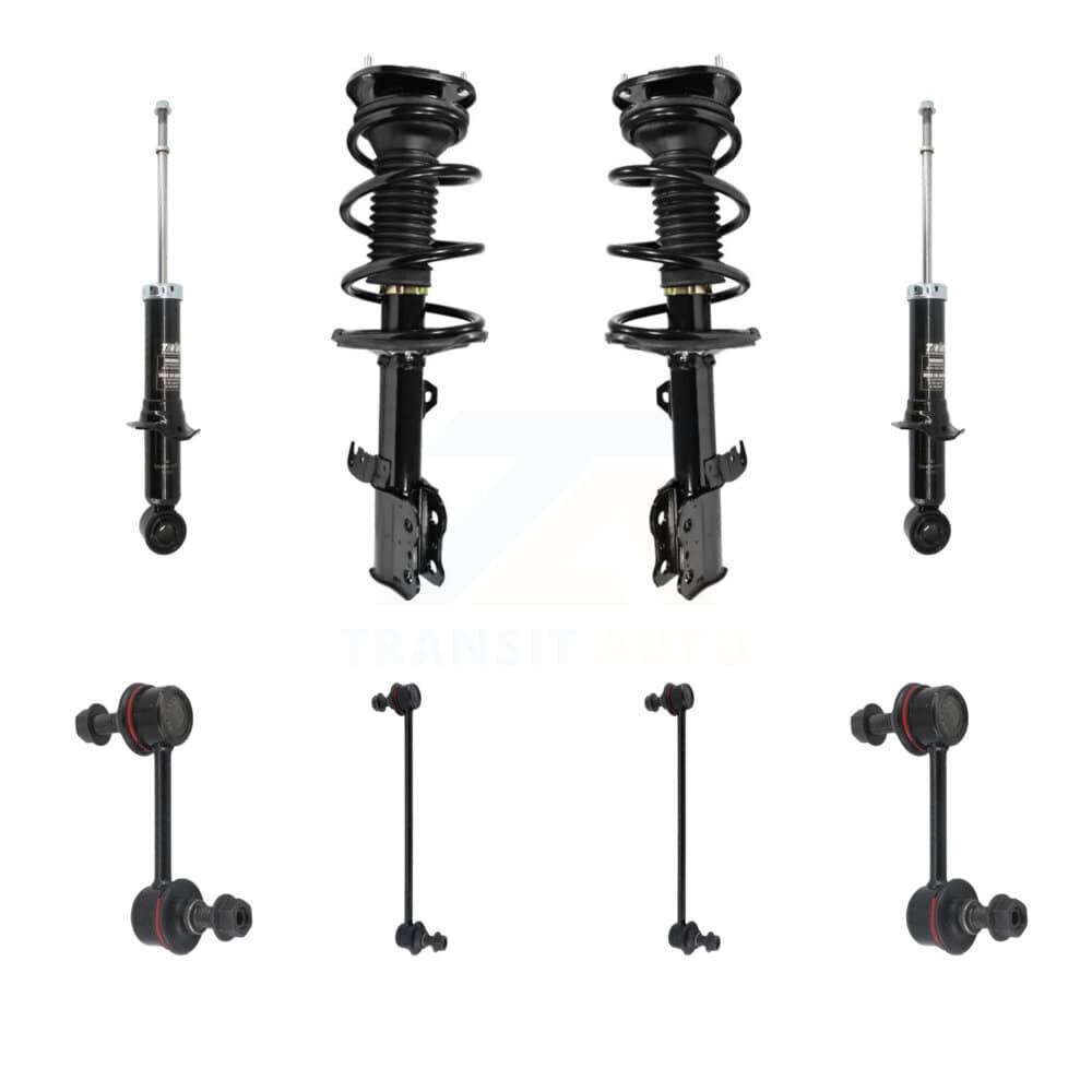 Transit Auto - KSS-107726 - Front and Rear Suspension Strut and Coil Spring Assembly Kits