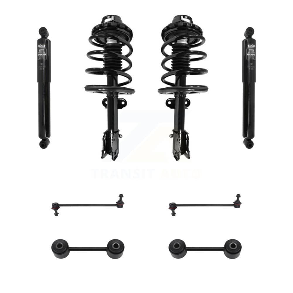 Transit Auto - KSS-107739 - Front and Rear Suspension Strut and Coil Spring Assembly Kits