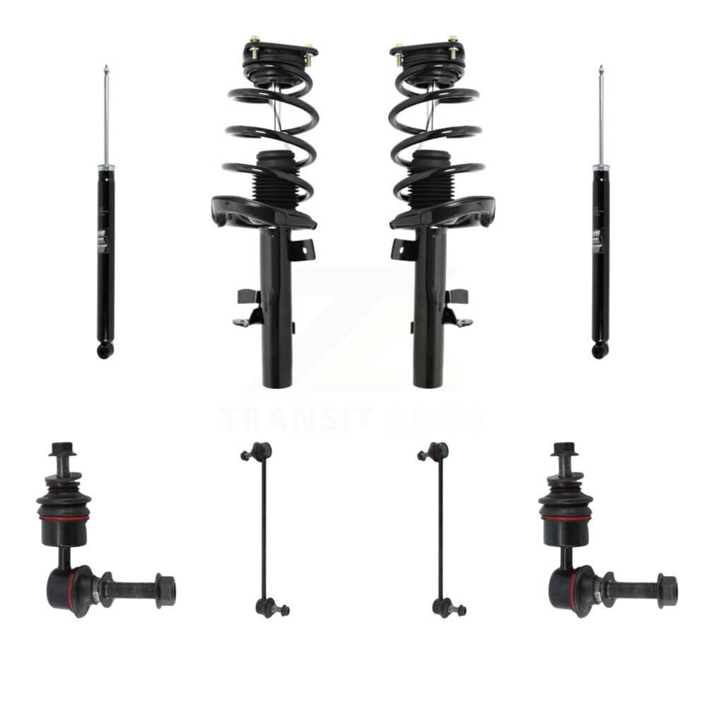 Transit Auto - KSS-107742 - Front and Rear Suspension Strut and Coil Spring Assembly Kits