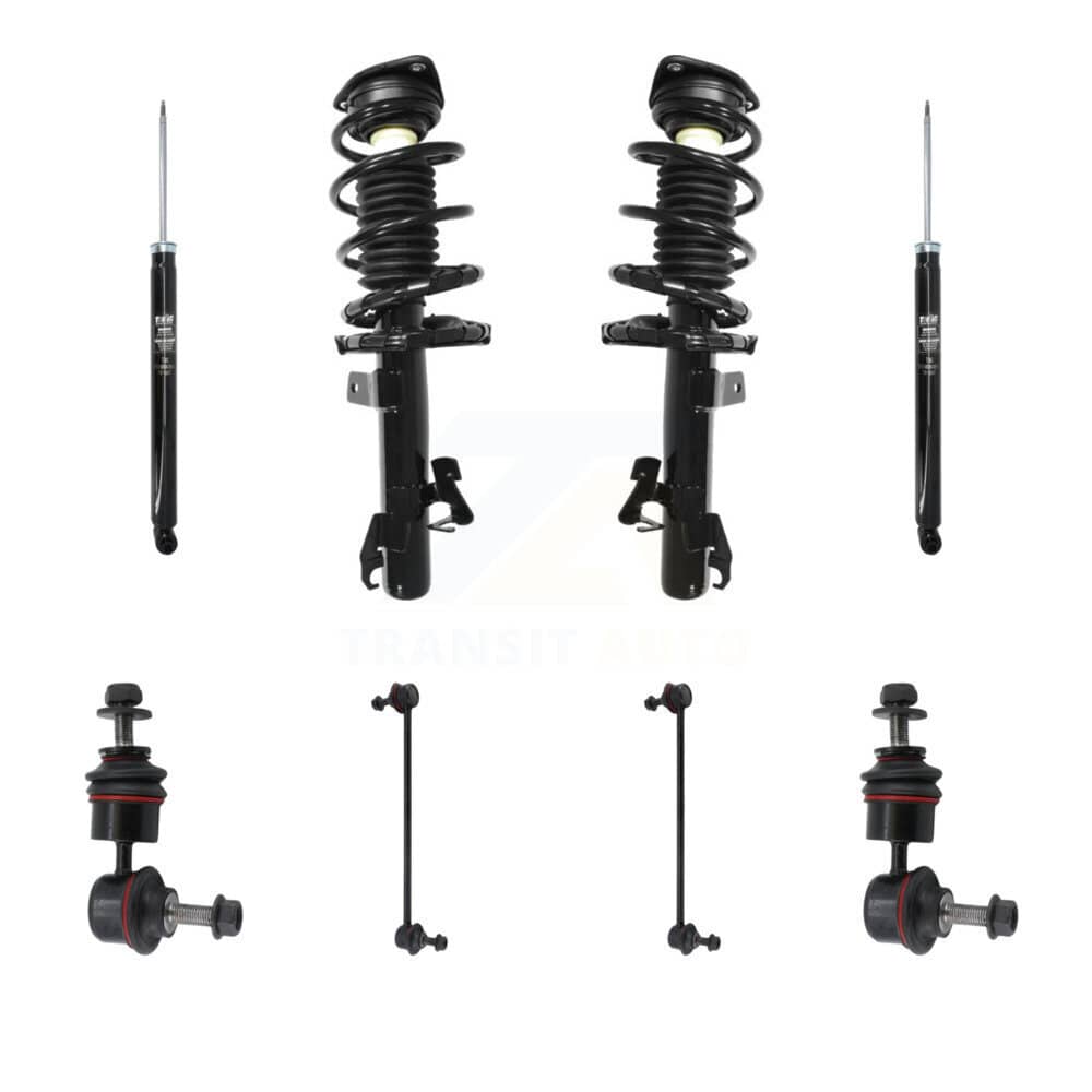 Transit Auto - KSS-107773 - Front and Rear Suspension Strut and Coil Spring Assembly Kits