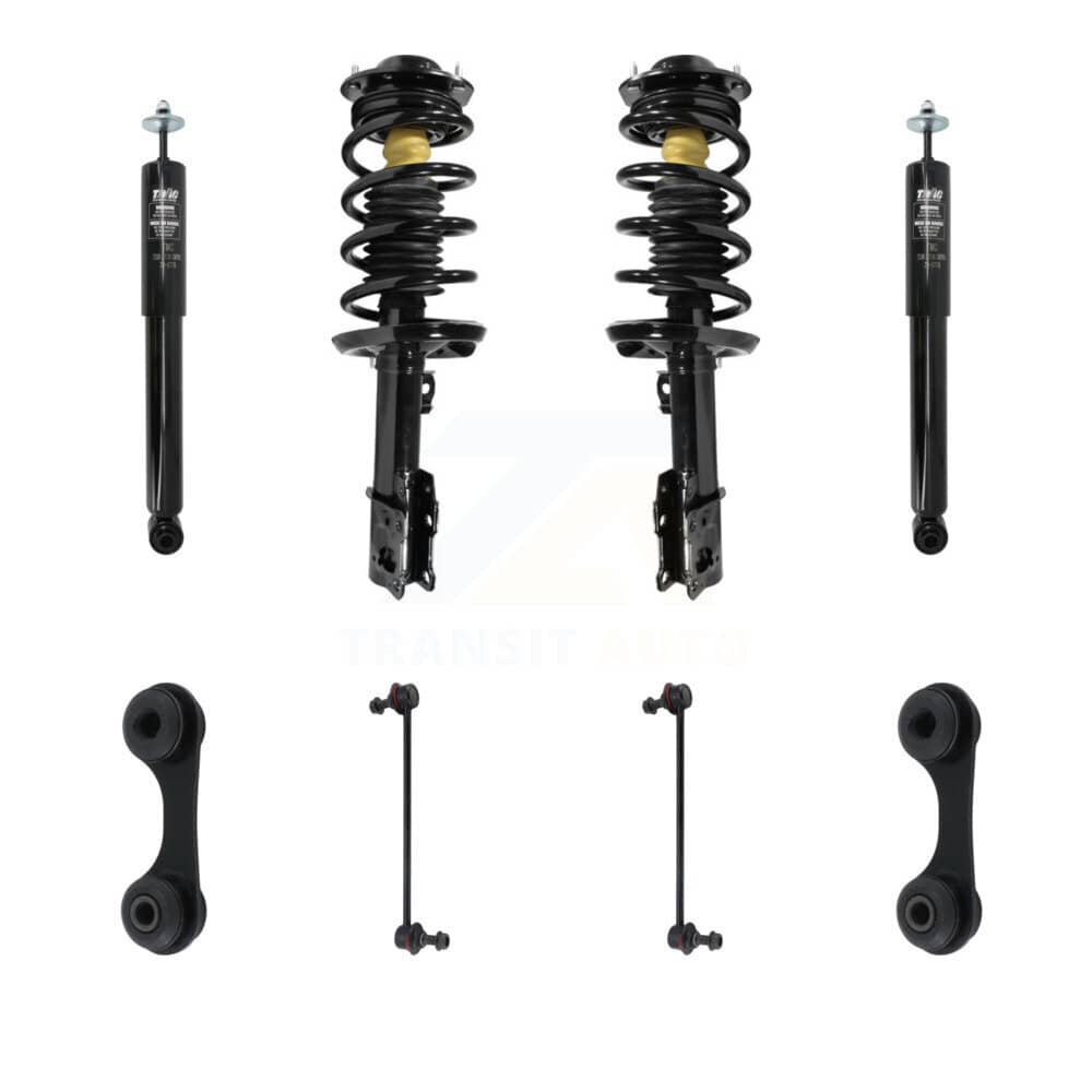 Transit Auto - KSS-107776 - Front and Rear Suspension Strut and Coil Spring Assembly Kits