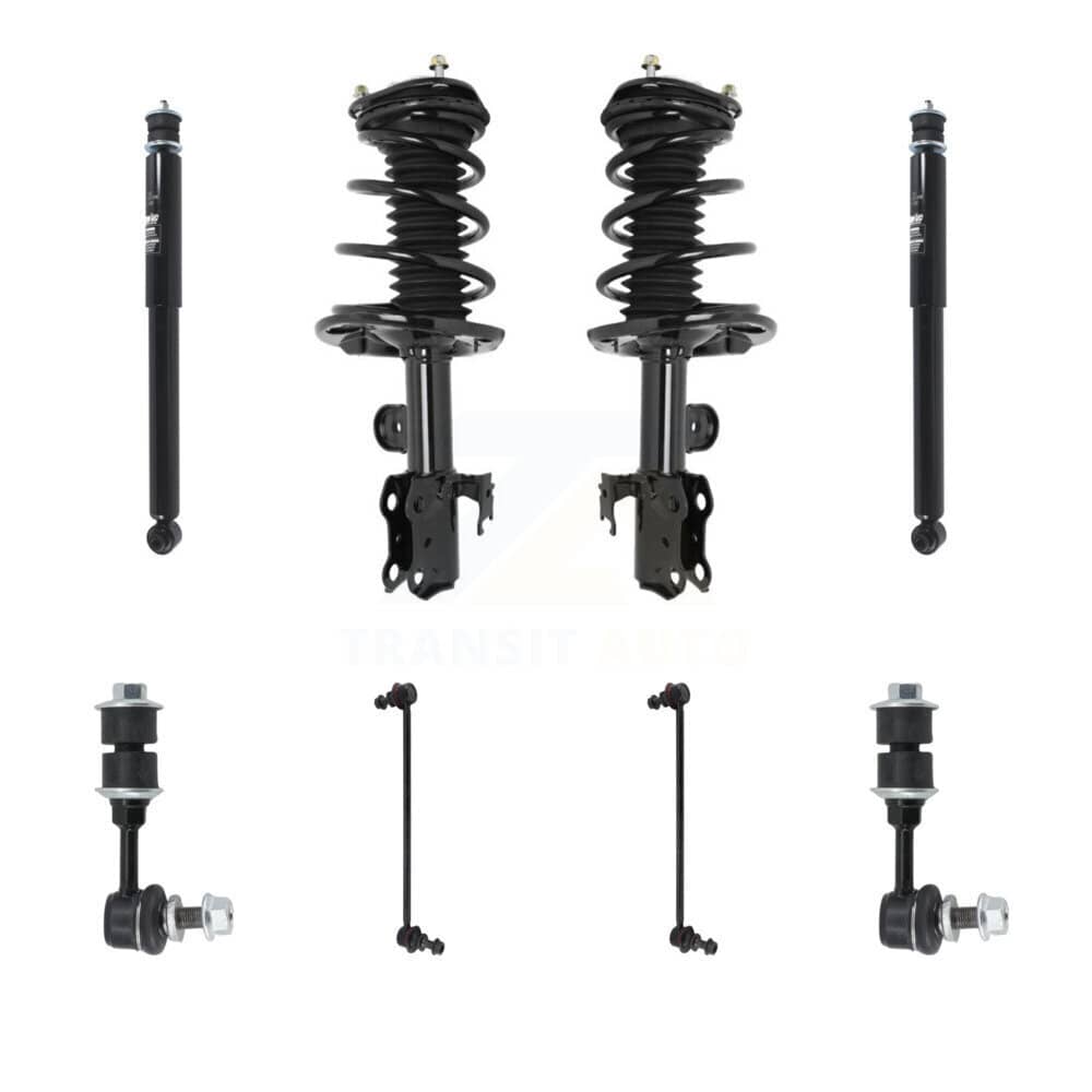 Transit Auto - KSS-107778 - Front and Rear Suspension Strut and Coil Spring Assembly Kits